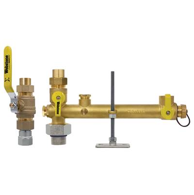 Nibco Lead Free Brass 3/4" Solder Connection Dual Shutoff and Ball Valve Kit