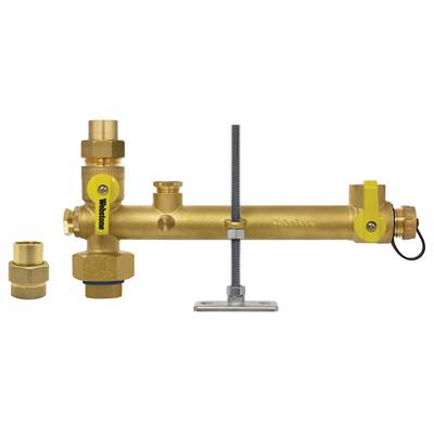Nibco Lead Free Brass 3/4" Solder Connection Water Heater Shutoff and Union Kit