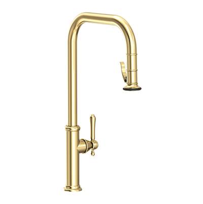 Newport Brass Chesterfield Pull-Down Kitchen Faucet - Trigger Spray - 1.8 GPM in Forever Brass PVD