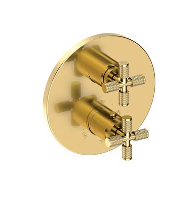 Newport Brass Kimbell 1/2" Round Thermostatic Trim - Single Handle in Forever Brass PVD