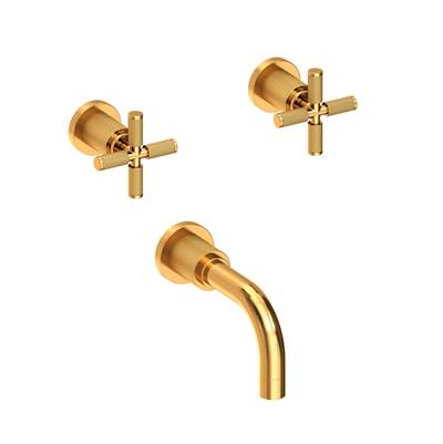 Newport Brass Kimbell Wall Mount Tub Filler in Aged Brass