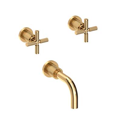 Newport Brass Kimbell Wall Mount Tub Filler in Polished Brass