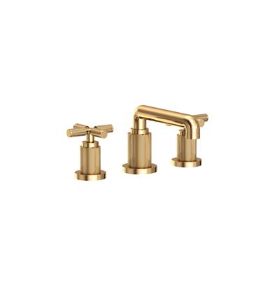 Newport Brass Kimbell Widespread Bathroom Sink Faucet - 1.2 GPM in Uncoated Polished Brass