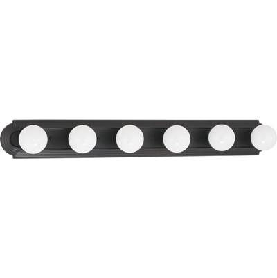 Nuvo Racetrack Linear Vanity Light - 6-Light - 36"