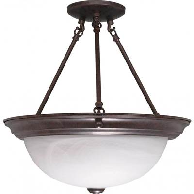 Nuvo 3 Light 15" Semi Flush