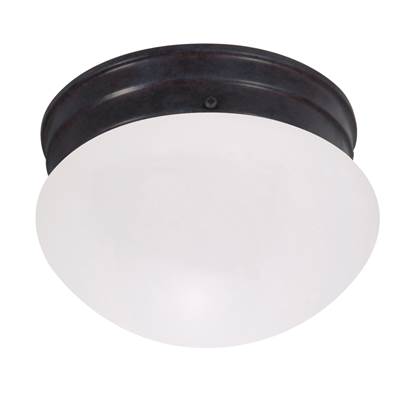 Nuvo 1-Light Small Mushroom Flush Mount - 8 in