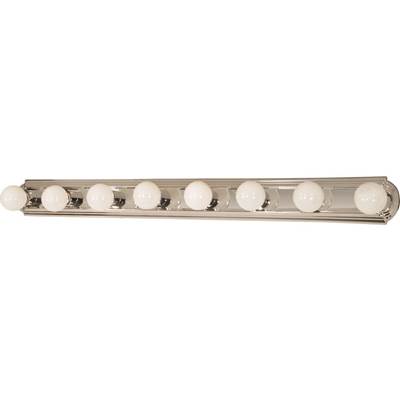 Nuvo Racetrack Linear Vanity Light - 8-Light - 48"