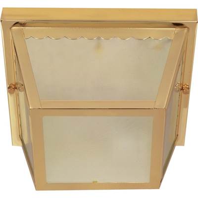 Nuvo Carport 2-Light 10'' Flush Ceiling Fixture - Steel