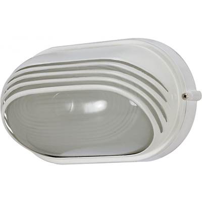 Nuvo 1-Light Outdoor Bulk Head Fixture - 10" Oval Hood