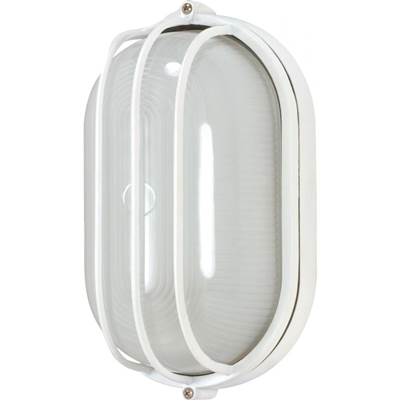 Nuvo 1-Light Outdoor Bulk Head Fixture - 10" Oval Cage