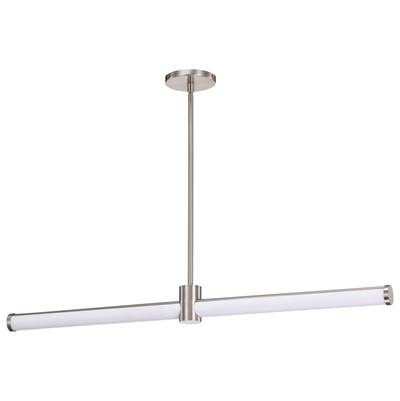 Nuvo Bowman 36-Inch Island Pendant in Brushed Nickel