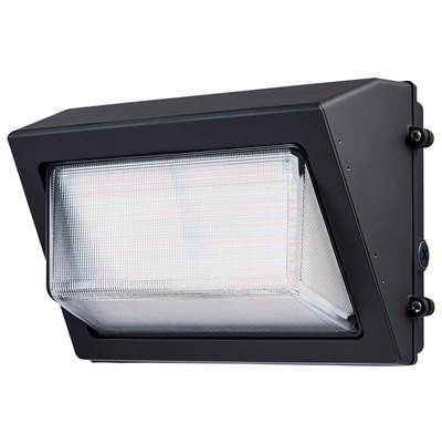 Nuvo LED Wall Pack - 60/40/29 Wattage Selectable - 3K/4K/5K CCT Selectable - 60/90/110 Beam Angle Selectable - 120-347 Volt in Bronze