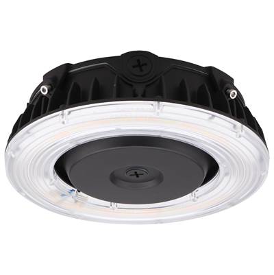 Nuvo 40W LED Canopy Ceiling Fixture - Sensor Port - Aluminum