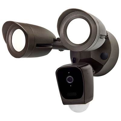 Nuvo Bullet Security Light with Camera in Bronze