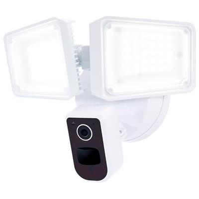 Nuvo Rectangular SMART Security Light with Camera - 36 Watt - Tunable White in White