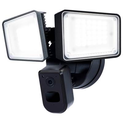 Nuvo Rectangular SMART Security Light with Camera - 36 Watt - Tunable White in Black