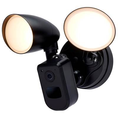 Nuvo Bullet SMART Security Light with Camera - 20 Watt - 3K/4K/5K CCT in Black