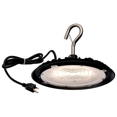 Nuvo Hi-Pro 60W Shop Light - 8'' Diameter - 3000K in Black