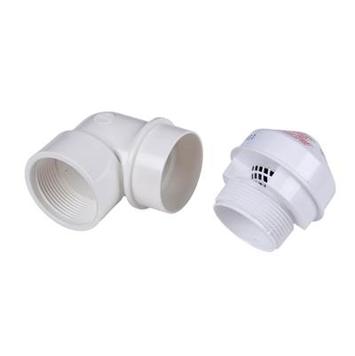 Oatey Sure-Vent® 90° PVC Adapter - 1.5" Connection - 20 Branch/8 Stack DFU