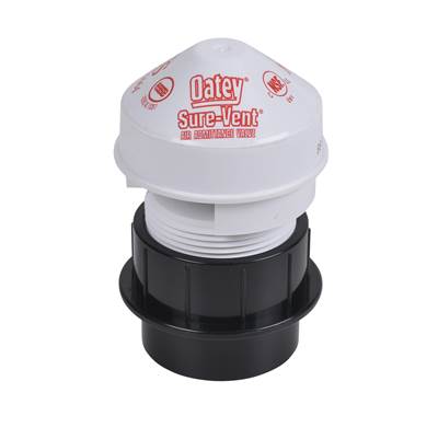 Oatey Sure-Vent® Straight ABS Adapter - 1.5" Connection - 20 Branch/8 Stack DFU