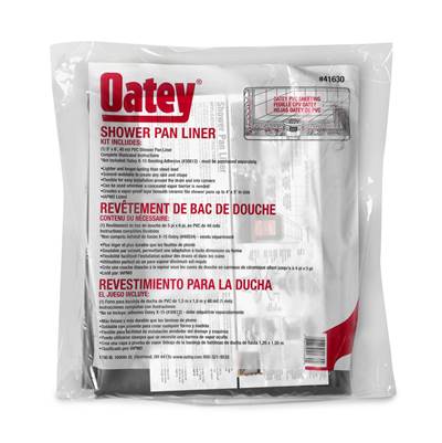 Oatey PVC Shower Pan Liner Kit - Without Corner Dam