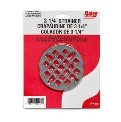 Oatey 3-1/4" Strainer in Stainless Steel