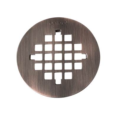 Oatey 4-1/4" Round Snap-Tite Strainer in Rubbed Bronze