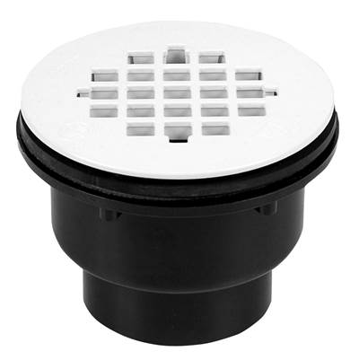 Oatey 102 Series 2-Part ABS Shower Drain - Plastic Strainer