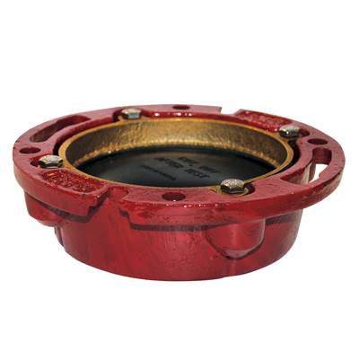 Oatey Cast Iron Closet Flange - 4" - Test Cap