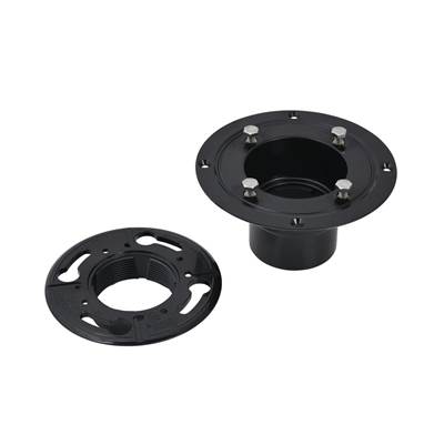 Oatey Low-Profile Drain Base - Clamping Collar and Fasteners - ABS