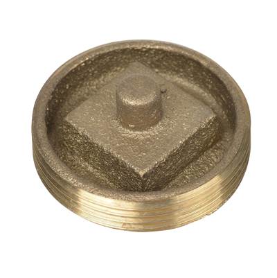 Oatey Cleanout Plug with Recessed Head - 1 1/2 In. in Brass