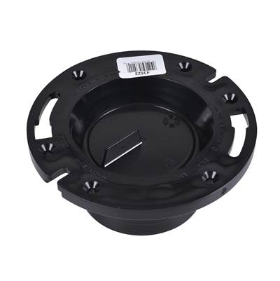 Oatey Level-Fit Long Pattern Closet Flange - 3-4" - ABS - With Cap