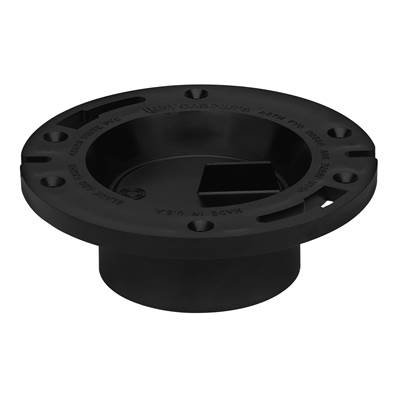 Oatey Level-Fit Closet Flange - 3-4" ABS - Short Slot - With Cap