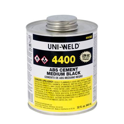 Oatey ABS Cement - Medium - Black - Quart