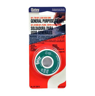 Oatey Acid Core Wire Solder - 0.25 lb - 40/60