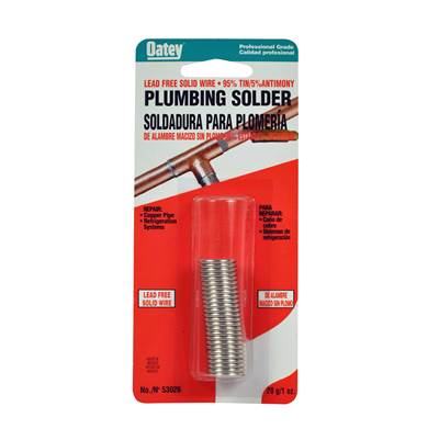 Oatey 95/5 Lead Free Wire Solder - 1 oz