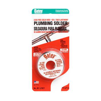 Oatey 95/5 Lead Free Wire Solder - 0.25 lb