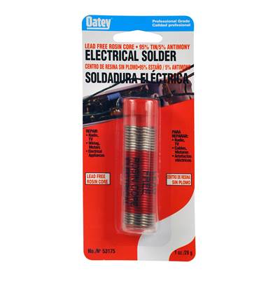 Oatey 95/5 Lead Free Rosin Core Wire Solder - 1 oz