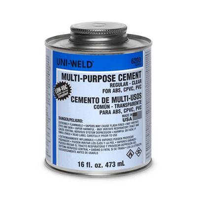 Oatey 6200 Series Multi Purpose Clear Cement - Regular - Pint