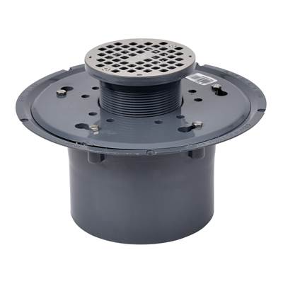 Oatey Commercial Adjustable Drain - 6 In. - 5 In. Strainer in Stainless Steel