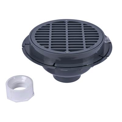 Oatey 2 In. Commercial Drain - Plastic Grate - With Bucket in PVC