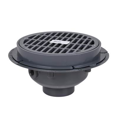 Oatey 3 In. Commercial Drain - Plastic Grate - With Bucket in PVC