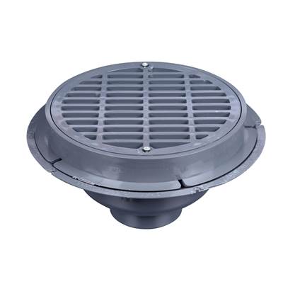 Oatey 4 In. Standard Drain - Plastic Grate - Without Bucket in PVC