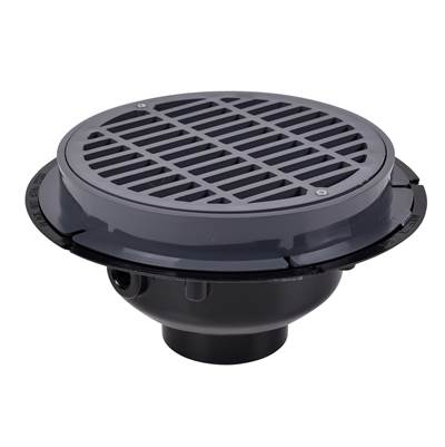 Oatey 3 In. Standard Drain - Plastic Grate - With Bucket in ABS