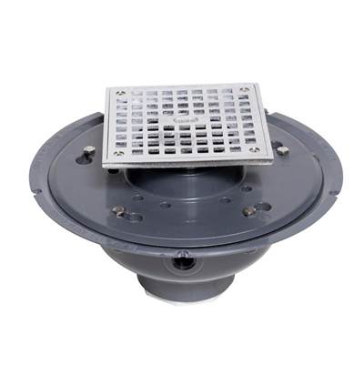 Oatey Square Drain - 2 In. - 6 In. Strainer in Chrome
