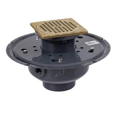 Oatey Square Drain - 3 In. - 6 In. Strainer in Chrome