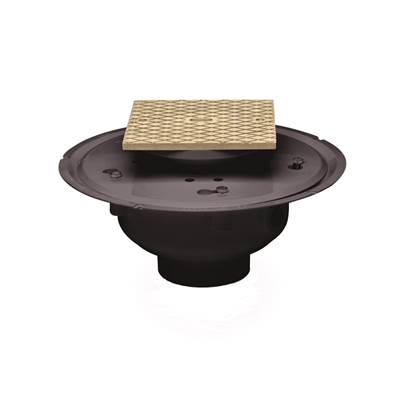 Oatey Adjustable Cleanout - 2" - 6" Square Cover in Brass