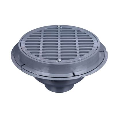 Oatey 6 In. Standard Drain - Plastic Grate - Without Bucket in PVC