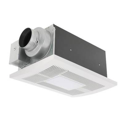 Panasonic WhisperWarm DC Ceiling Mount Exhaust Fan with LED Light and Heater - 50-80-110 CFM