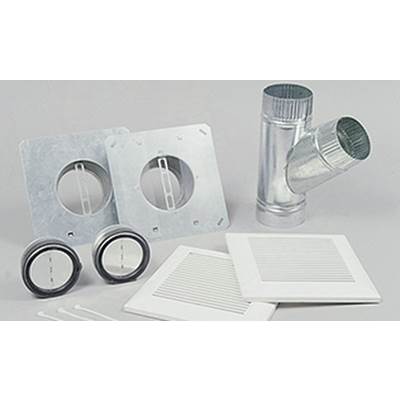 Panasonic Atmosphere 6''-to-4'' Double Inlet Installation Kit with 2 Grilles and Y-Adaptor